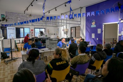 Descrição da imagem: Atendimentos previdenciários em ação extraordinária em Heliópolis (SP). Foto: Carlos Eduardo Pereira de Araújo/ACS SP.