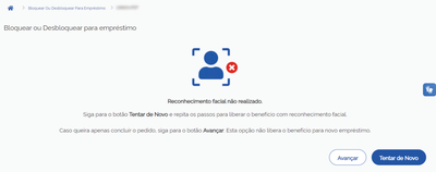 11. Não deu certo Siga para o botão Tentar de Novo e repita os passos..png