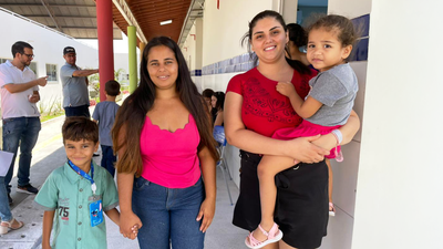 Famílias atendidas durante ação do Inclusão INSS.