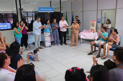 A organização do evento disponibilizou brinquedos, pipoca e espaço para as crianças.