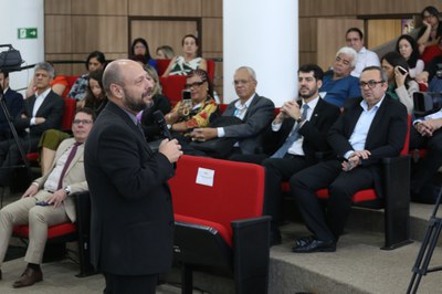 Gilberto Waller em palestra sobre "O Princípio do Devido Processo Legal". Foto: Rafael Carvalho.