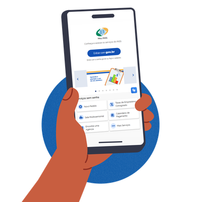 Mão Celular MeuINSS