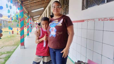 Ryan Gomes foi atendido pelo Inclusão INSS, acompanhado da mãe Suzana Costa Gomes.