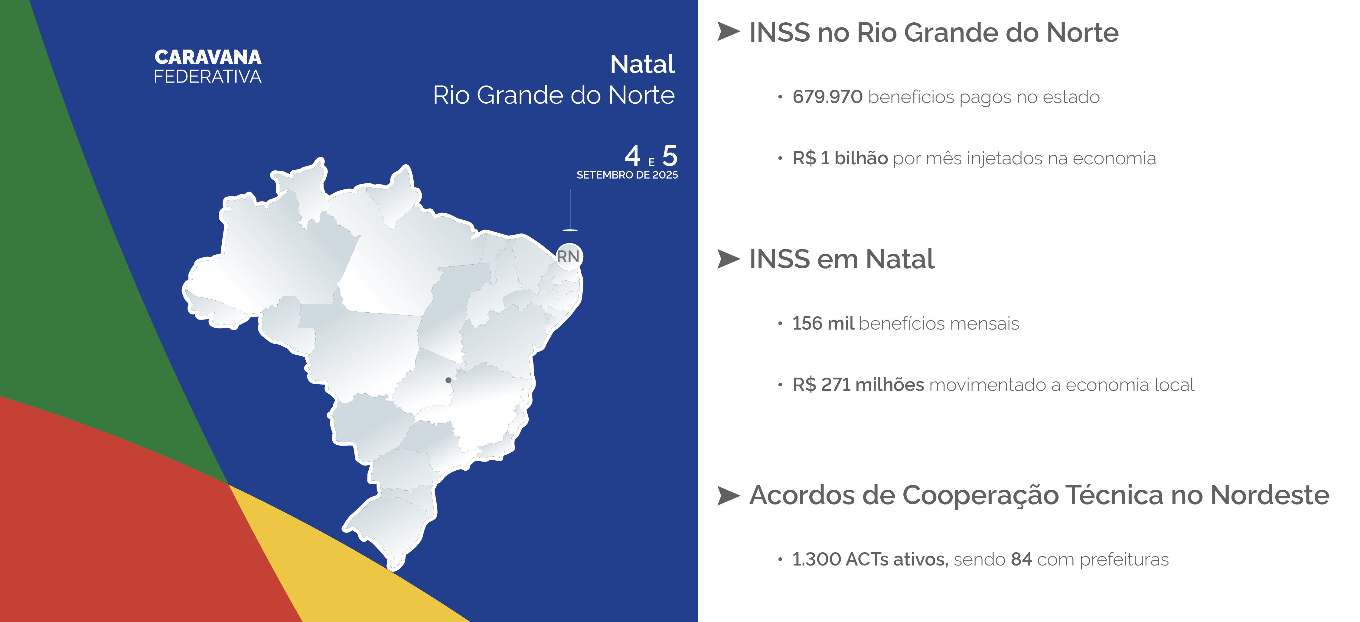 Mapa Natal Caravana Federativa