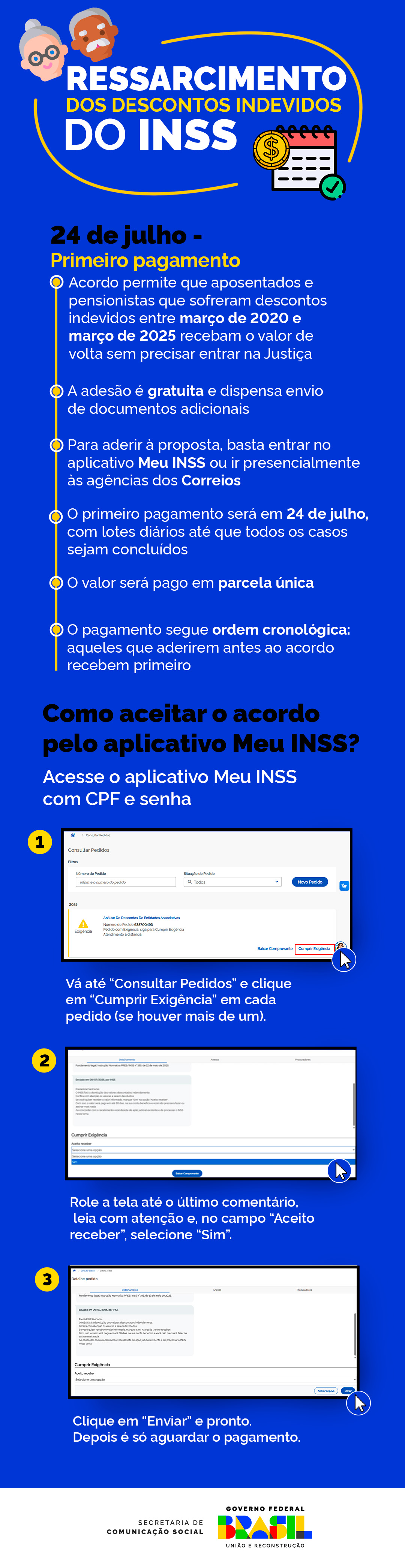 Passo a passo de como aderir ao acordo de ressarcimento de descontos indevidos do INSS