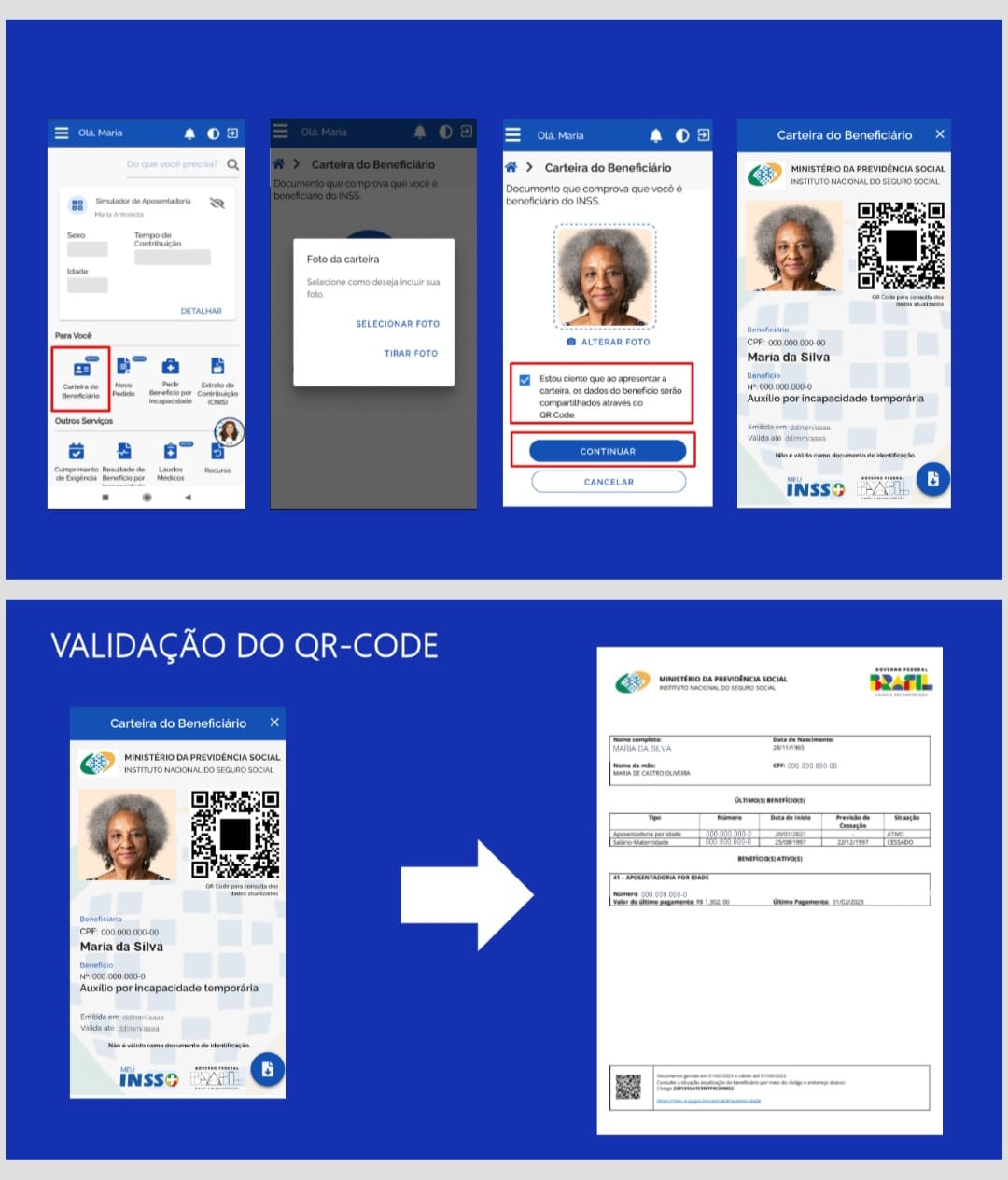 Confira o passo a passo para acessar a carteira do beneficiário