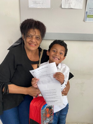Maria e o neto Caio
