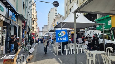 Visão do estande