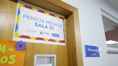 Sala de atendimento da Perícia Médica na APS Salvador
