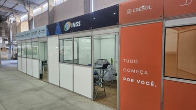 Estande do INSS na Expointer 2025