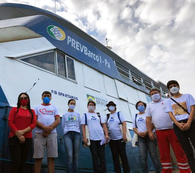 Integrantes da Cruz Vermelha têm apoiado o INSS com medidas protetivas contra o coronavírus