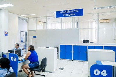 Atendimento simples em Agência da Previdência Social. Foto: Roneymar Alves