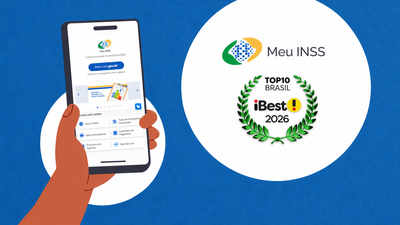 Meu INSS concorre ao Prêmio iBest 2026 na categoria governo federal