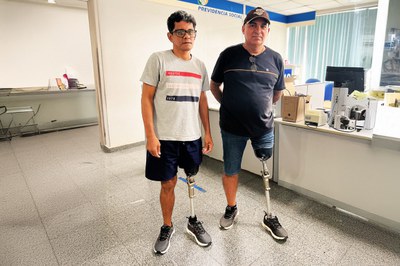 Segurados de Cuiabá (MT) recebem próteses e órteses em reabilitação profissional