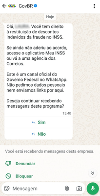 mensagem