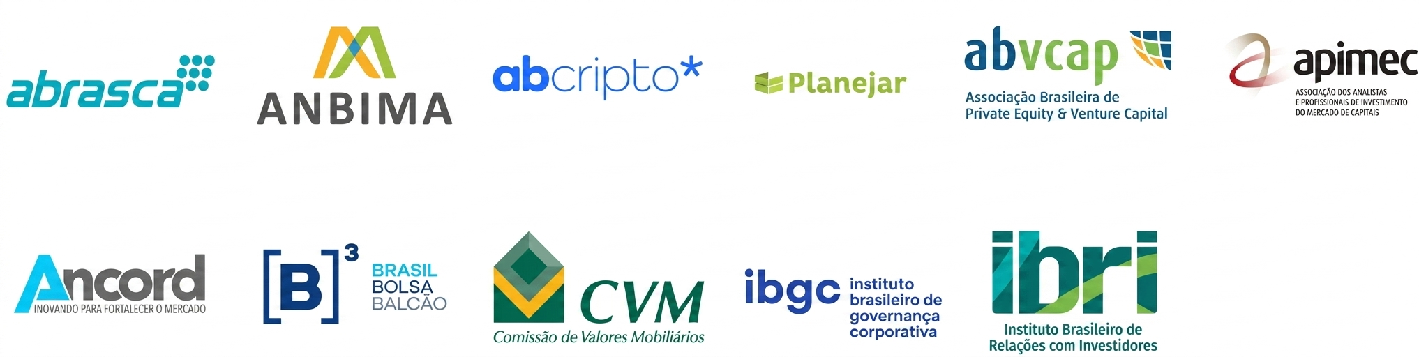 logotipos das instituições participantes do Comitê de Educação