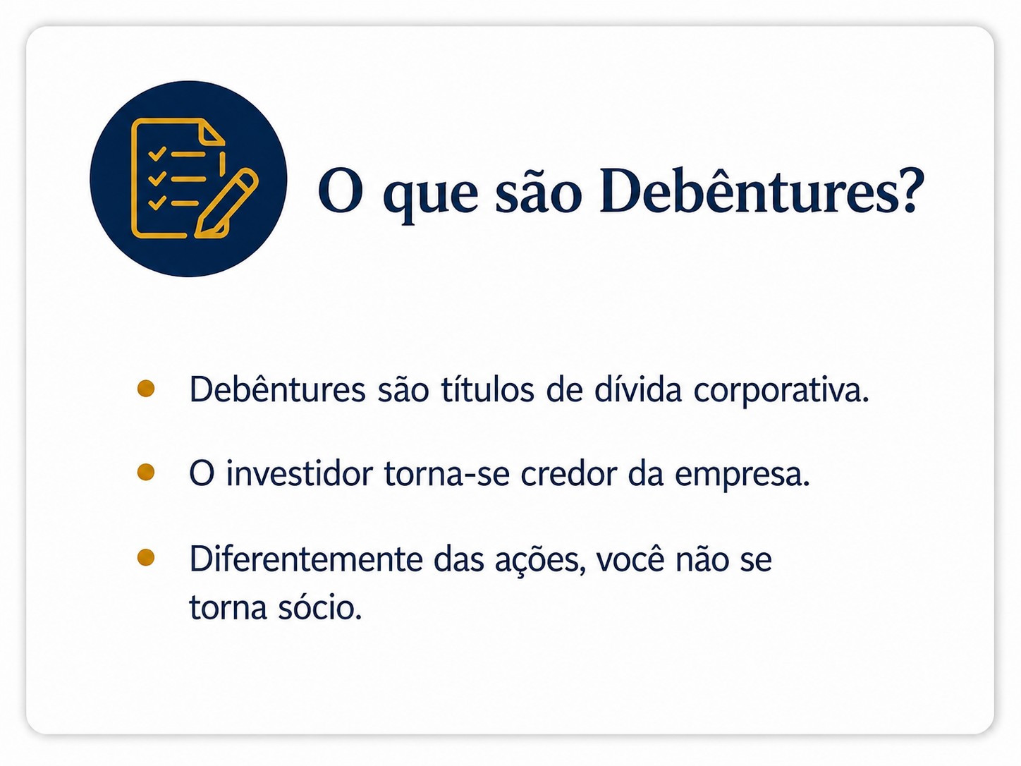 O conceito das debêntures explicado