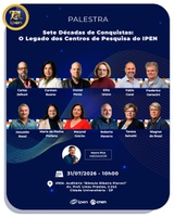 Palestra: Sete Décadas de Conquistas: O Legado dos Centros de Pesquisa do IPEN.