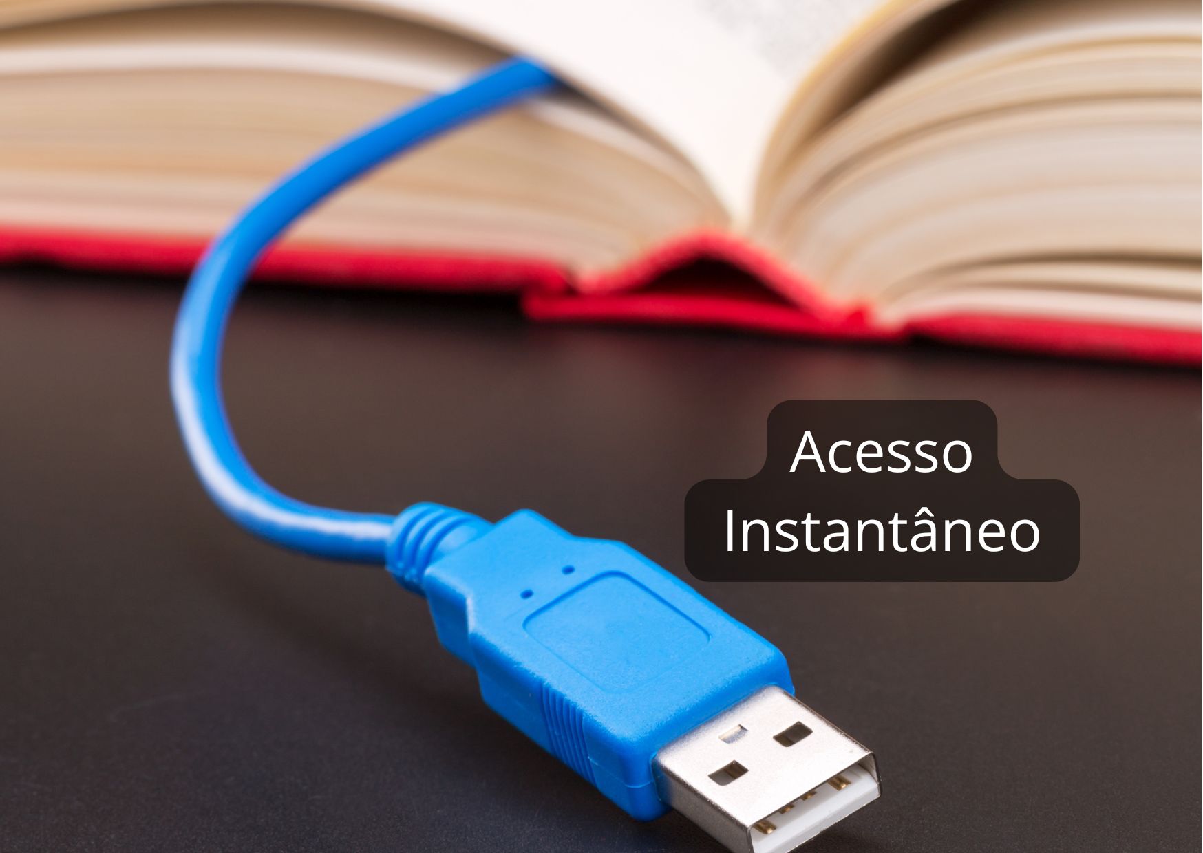 Banner com a imagem de livros e a frase últimas aquisições