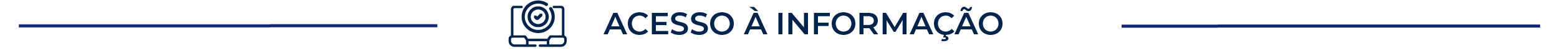 Início da seção Acesso à Informação