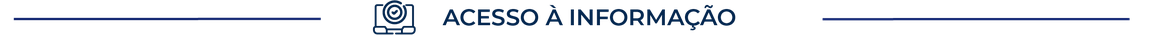 Início da seção Acesso à Informação