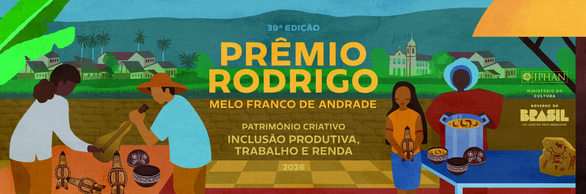 Banner do 39º Prêmio Rodrigo Melo Franco de Andrade