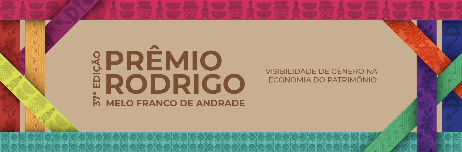 Banner do 37º Prêmio Rodrigo Melo Franco de Andrade