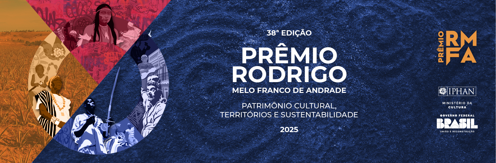 Banner do 38º Prêmio Rodrigo Melo Franco de Andrade