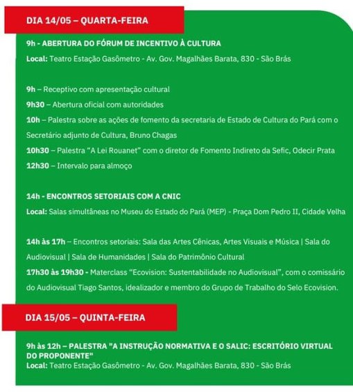 Arte: Ministério da Cultura