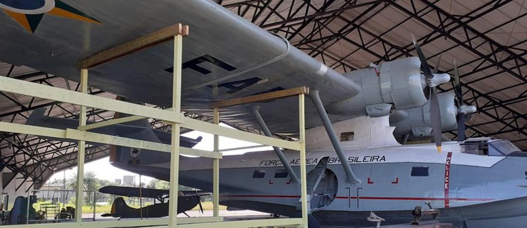 Avião Catalina situado na Base Aérea de Belém (PA)