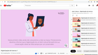 Conservação Vídeo aulas Atecor