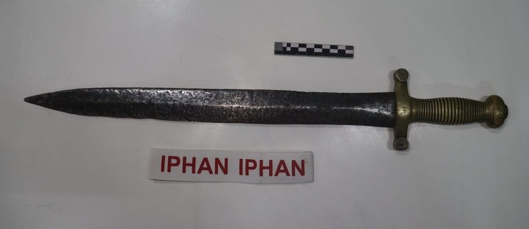 Terçado encontrado em calçoene