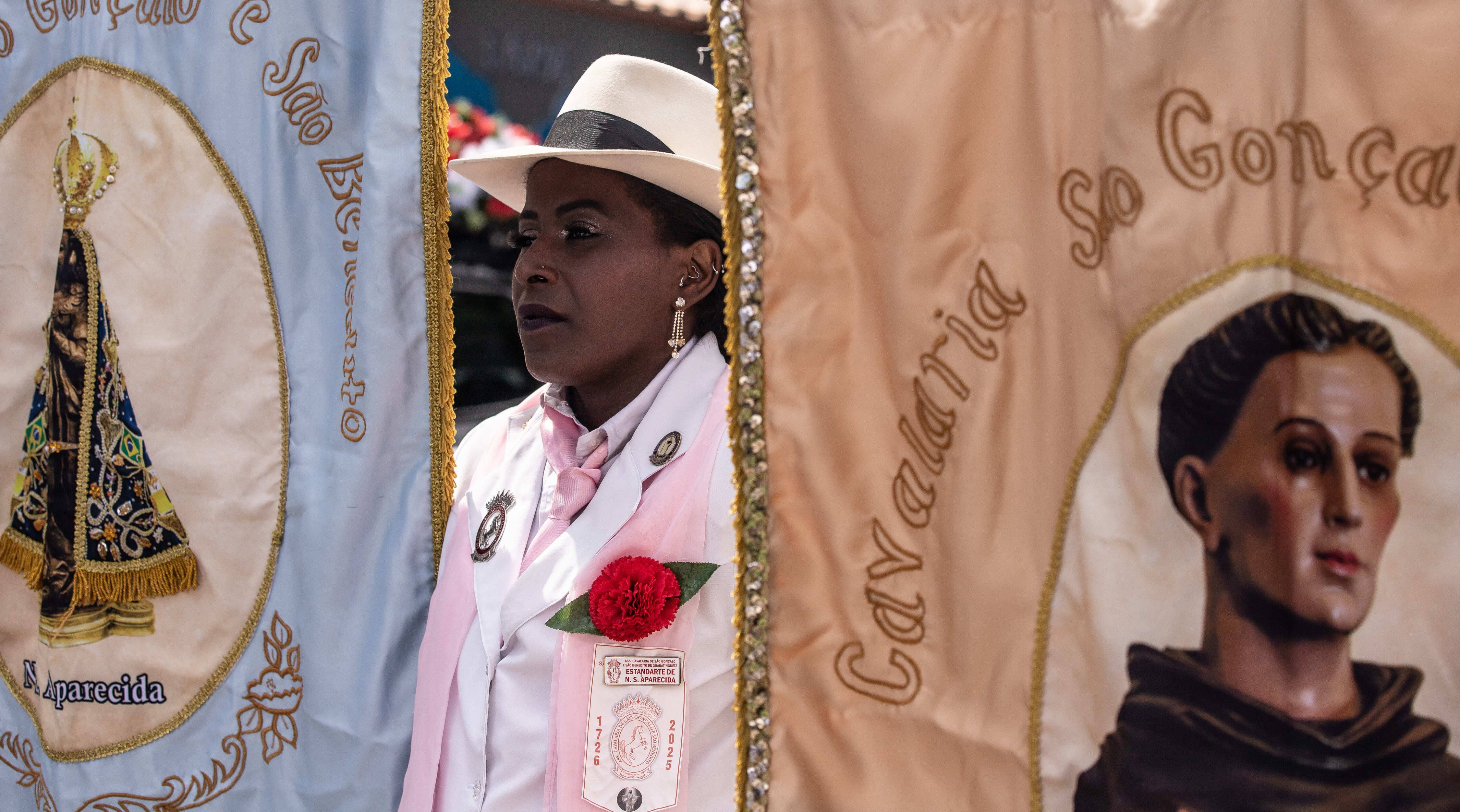 Cortejo da Cavalaria de São Gonçalo e São Benedito, de Guaratinguetá (SP)