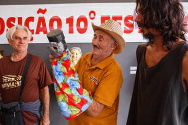 Brincadeira do Teatro de Bonecos Popular do Nordeste (Mariana Alves/Iphan)