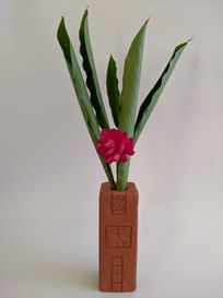 Vaso de cerâmica Torre do Relógio da Av. Goiás