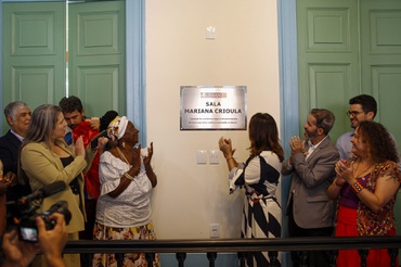 O evento marcou a inauguração da Sala Mariana Crioula, espaço dedicado à memória da líder quilombola. Foto: Mariana Alves/Iphan 
