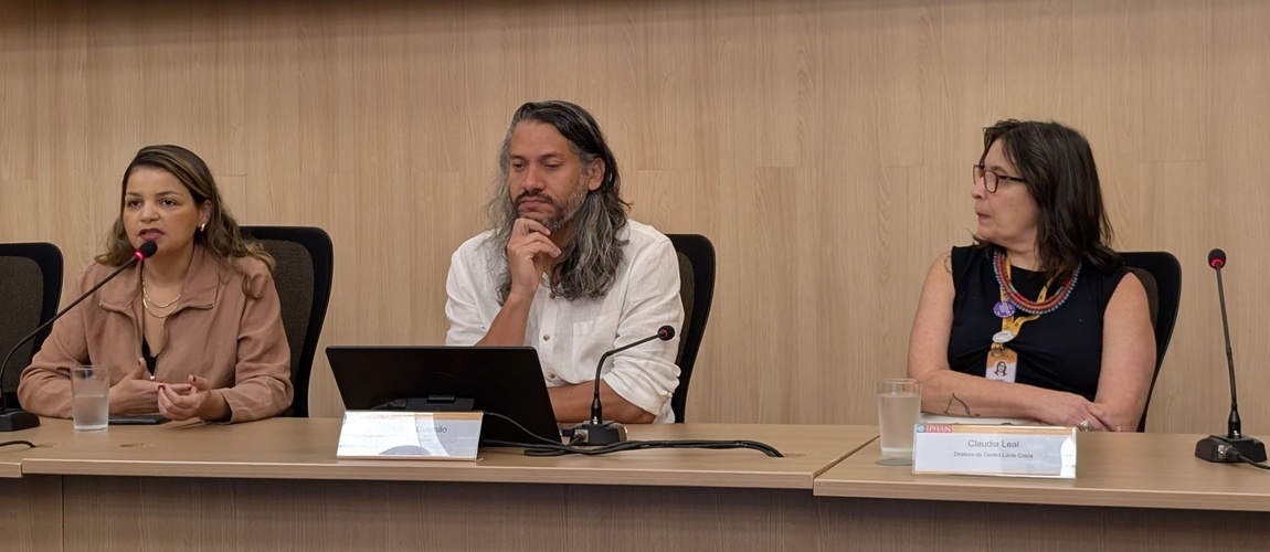 Nos dias 16 e 17 de abril, servidores do Instituto e gestores participaram da “Formação Institucional: Letramento Climático Aplicado ao Patrimônio Cultural”