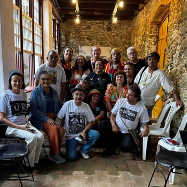 Cordelistas reunidos na Casa do Cordel. (Foto: Pedro Caetano) 