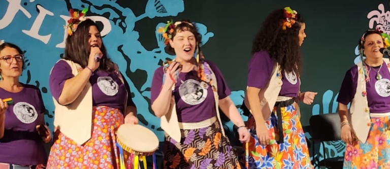 Teodoras do Cordel no Auditório do Areal. (Foto:  J.P. Rezek)