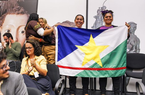 Tacacazeiras presentes durante a reunião do conselho consultivo do Iphan. Foto: Mariana Alves