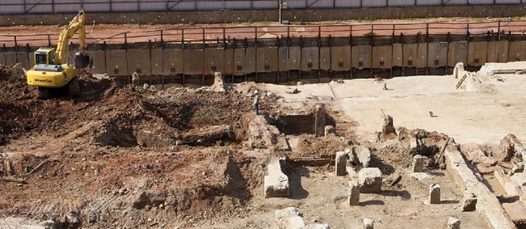 O licenciamento ambiental é exigido em obras que impactem a cultura ou o meio ambiente. Na foto, escavações em Barra Funda (SP). (Foto: Zanettini Arqueologia)