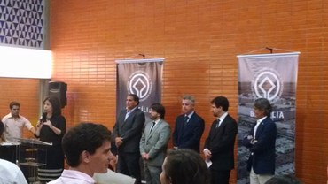 Cerimônia de assinatura do acordo de cooperação técnica que instituiu o GTE, em 17/03/2015 (Acervo Iphan)