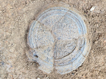 Vasilha Marajoara encontrada na obra. Foto: DNIT.