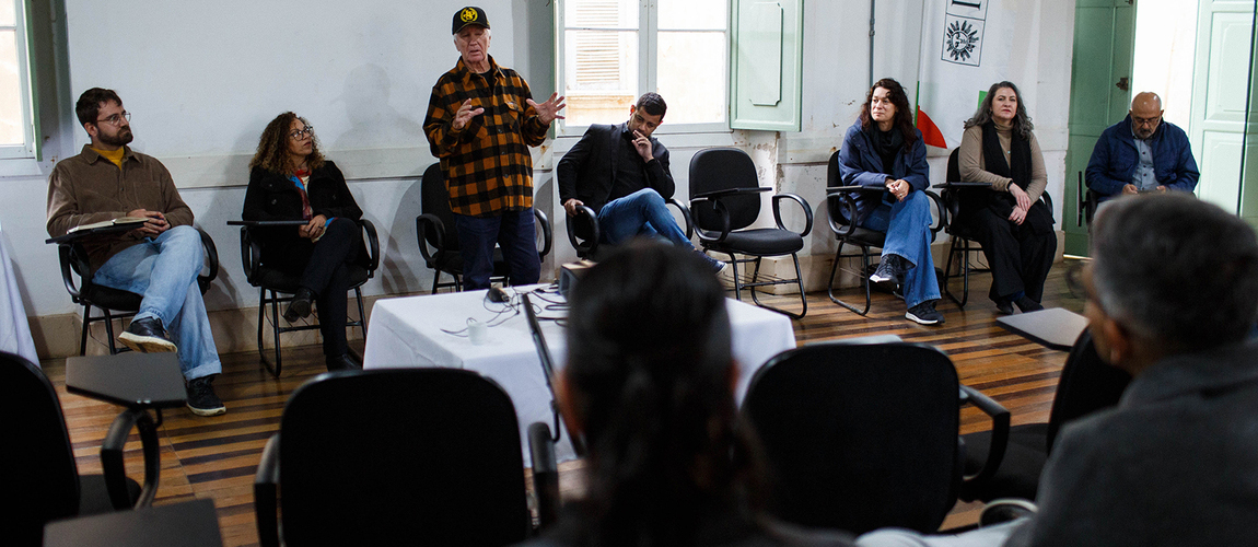 Roda de conversa na sede do Iphan em Laguna (SC)