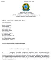 Presidência do Iphan e Diretoria Colegiada emitem manifesto