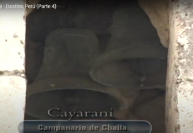 O sino foi roubado da torre do Cemitério de Cayarani. (Fotos: Divulgação/Direção Geral de Defesa do Patrimônio Cultural do Peru)