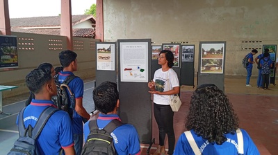 Em 2023, a exposição percorreu escolas públicas no interior do estado. Foto: acervo/Iphan.