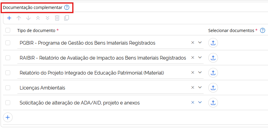 Documentação complementar: exemplos.