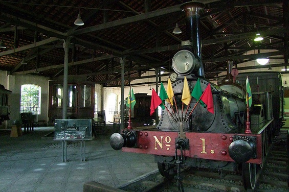 O Museu do Trem reúne, no Rio de Janeiro, inúmeras peças históricas do Patrimônio Ferroviário do Brasil. Foto: Acervo Iphan.