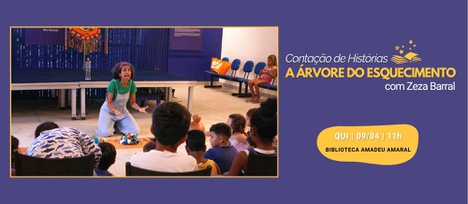 Divulgação Contação de Histórias com Zeza Barral